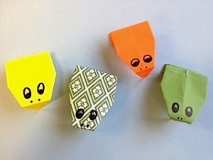 Origami Kaeru Frogs